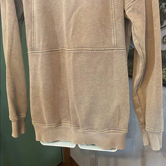 Michelle Mae Brown Zip-Up Jacket Knit kangaroo pockets Sz M - Picture 7 of 10